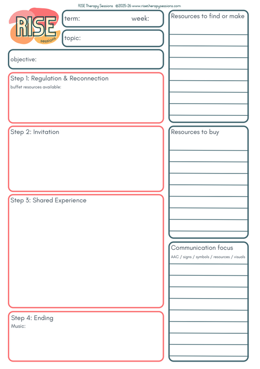 FREE RISE planning template